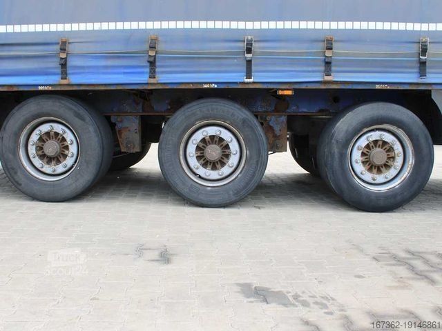 Ανοιχτό ημιρυμουλκούμενο με μουσαμά KRONE SD, LIFTING AXLE, LOWDECK, LIFTING ROOF