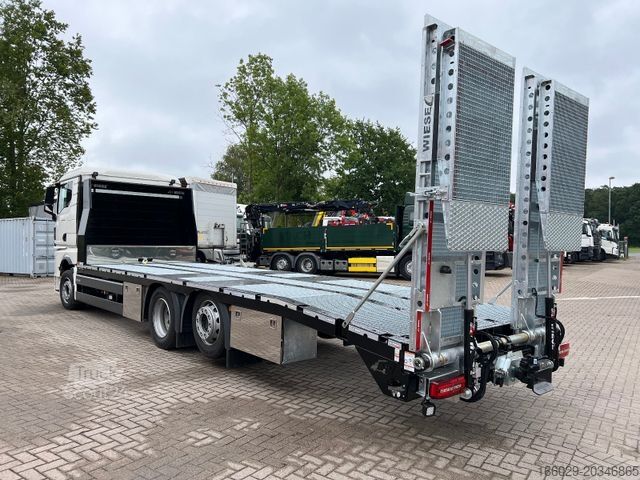 Dépanneuse MAN Baumaschinen-  Arbeitsbühnentransporter Rampen