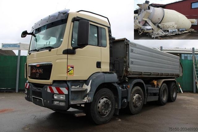 Camion con cassone intercambiabile MAN TGS 35.400 8x4 - KIPPER / BETONMISCHER Nr.: 954