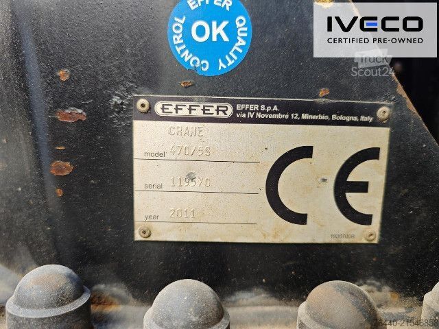 Pašizgāzējs kravas automašīna IVECO EFFER 470/5S!!!Motor neu!!!