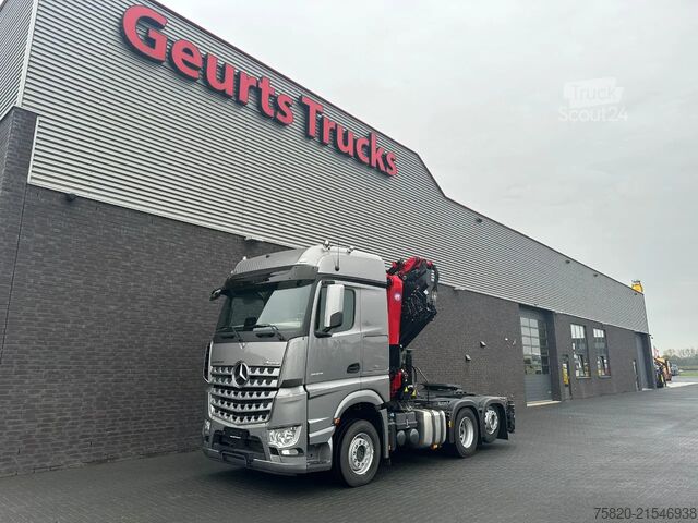 Vinç kamyonu Mercedes-Benz Actros 2553 6X2 TREKKER +HMF 4020 K6 +FJ 600 K4...