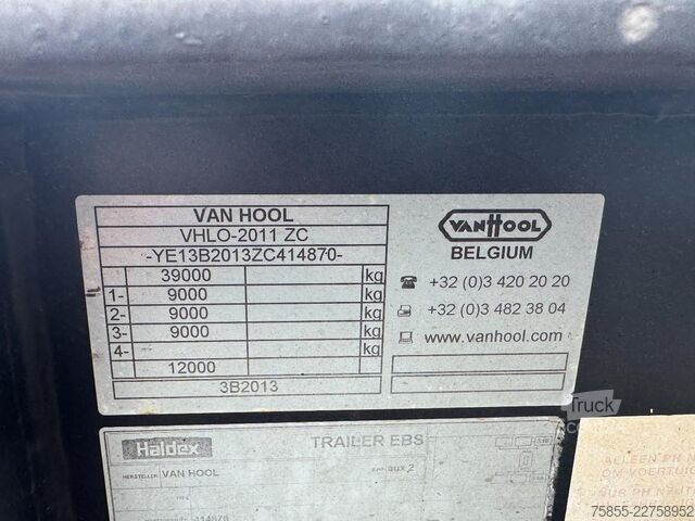 Контейнерные перевозки Van Hool 3B2013 20 FT Tank / ADR / NL Trailer