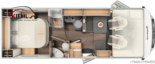 Integrirani avtodom SUNLIGHT I 69 L *Queens-Bett*SAT*Solar*Lithium*1 .Hand*