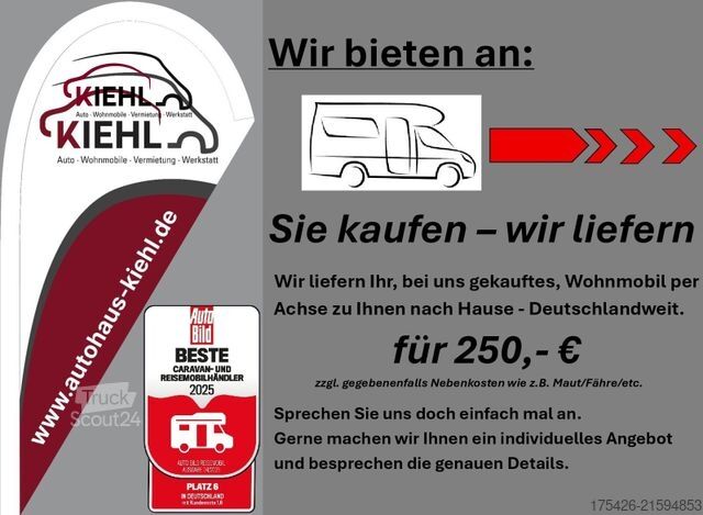 Integrirani avtodom SUNLIGHT I 69 L *Queens-Bett*SAT*Solar*Lithium*1 .Hand*