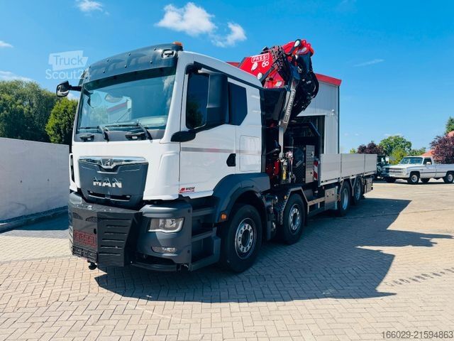 Kuorma-autoon asennettu nosturi MAN MAN TGS 35.520 mit F705, F805, F905 TECHNO NEU