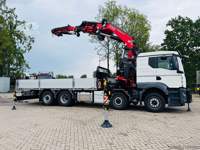 Grue montée sur camion MAN MAN TGS 35.520 mit F805R.2.7 L436 TECHNO NEU