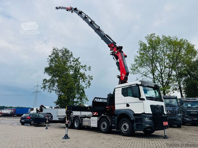 Grue montée sur camion MAN MAN TGS 35.520 mit F805R.2.7 L436 TECHNO NEU