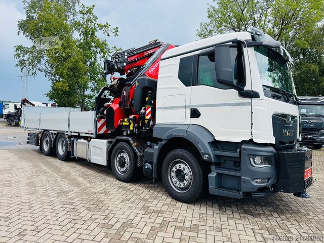 Grue montée sur camion MAN MAN TGS 35.520 mit F805R.2.7 L436 TECHNO NEU