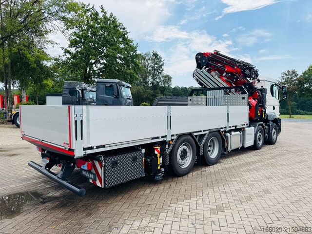 Grue montée sur camion MAN MAN TGS 35.520 mit F805R.2.7 L436 TECHNO NEU