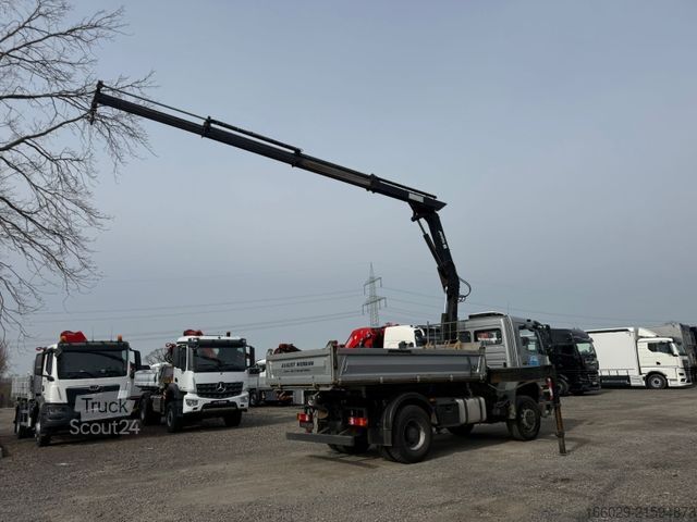 Trīspusējs kravas pašizgāzējs MERCEDES-BENZ Axor 1833 4x4 HAD Dreiseitenkipper mit MGK Kran