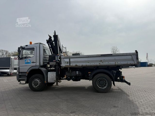 Truck mounted crane MERCEDES-BENZ Axor 1833 4x4 HAD Dreiseitenkipper mit MGK Kran