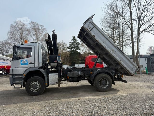 Truck mounted crane MERCEDES-BENZ Axor 1833 4x4 HAD Dreiseitenkipper mit MGK Kran