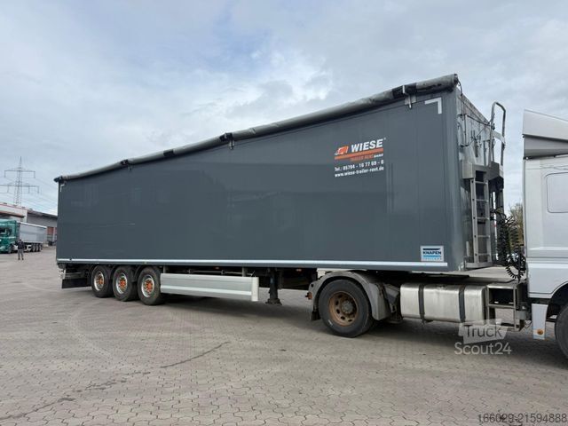 Puspiekabe ar staigājošo grīdu KNAPEN K100 Schubboden 92m³ 10mm Boden TÜV+Bremse Neu