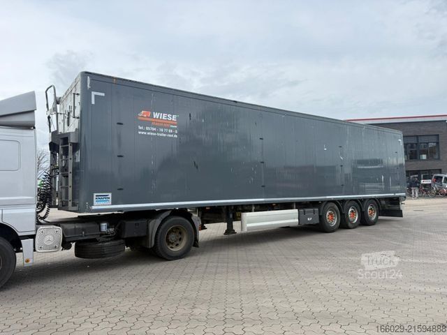 Puspiekabe ar staigājošo grīdu KNAPEN K100 Schubboden 92m³ 10mm Boden TÜV+Bremse Neu