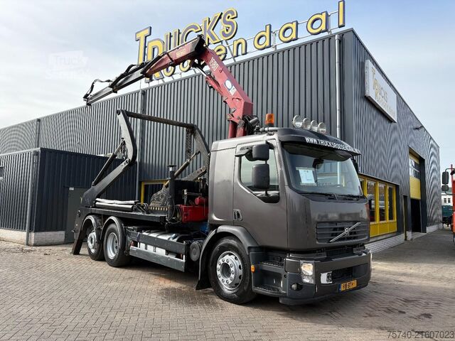 Krokcontainer Volvo FE 6 X 2 + HMF 1680  + CONTAINER SYSTEM