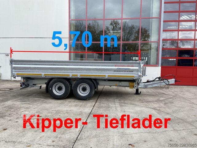 Sklopný přívěs Möslein TTD 14  5,70 m  14 t Tandem- Kipper Tieflader 5,70 m lang, Breite Reifen-- Neufahrzeug --