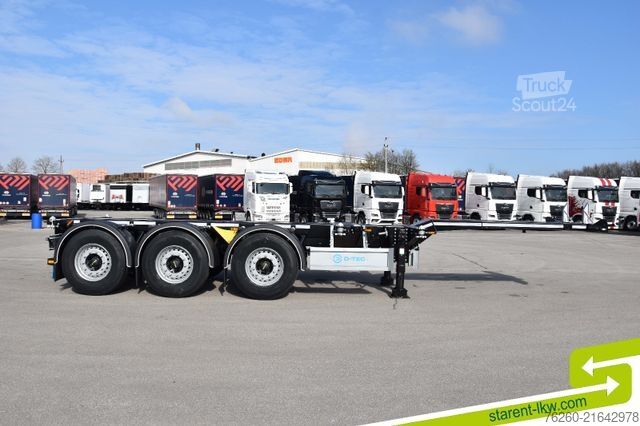 Polpriklopnik za zamenljive nadgradnje D-TEC Flexitrailer LS Containerchassis ADR Highcube