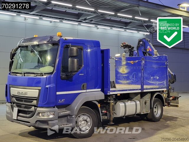 Ladepritsche DAF LF 260 LF 4X2 Hiab 111 B-2 HIDUO Crane Kran Rem...