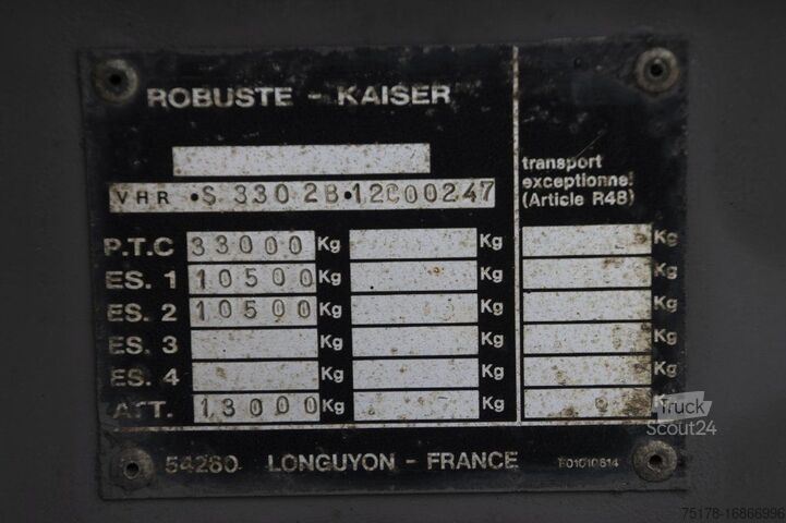 Ανατρεπόμενο φορτηγό ROBUSTE-KAISER S3302-2XLAMES/BLAD/SPRING