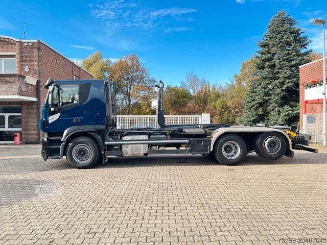 Kroklastbil IVECO 460 Stralis MEILLER Abroller mit LIft-Lenkachse