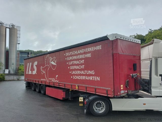 Отворено полуремарке с брезент SCHMITZ CARGOBULL S01 Curtainsider-  LIFT-Edscha-Rotos-Anti Vandal