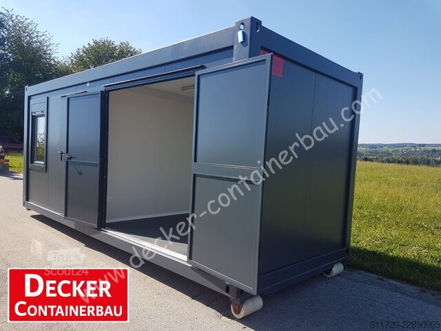 κατοικία κοντέινερ Decker Containerbau Kombicontainer, 20 ft halb Büro/ Lager