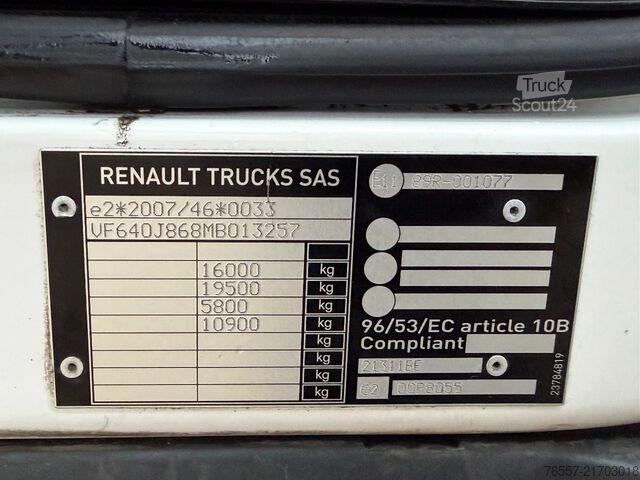 Чемодан Renault D D 16.280 EURO6  2021