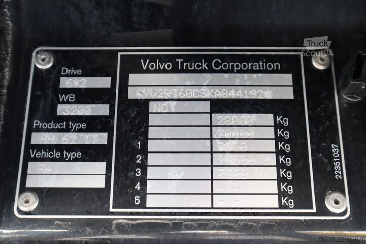 Raskas käyttö Volvo FH 540 | 6X2 | ADR | RETARDER | EURO 6