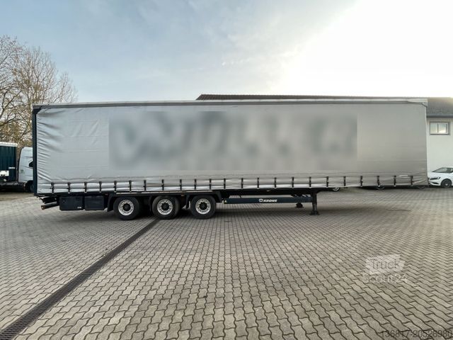 Nyitott ponyvás félpótkocsi KRONE SD Plane Mega Edscha Hubdach 2x Liftachse