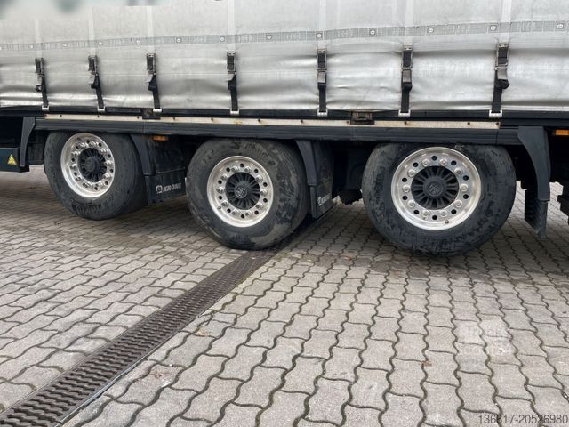 Semirimorchio con telone KRONE SD Plane Mega Edscha Hubdach 2x Liftachse