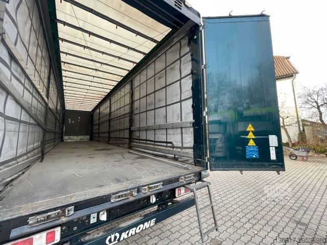 Auflieger mit Pritsche & Plane KRONE SD Plane Mega Edscha Hubdach 2x Liftachse