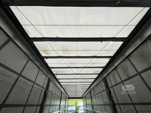 Auflieger mit Pritsche & Plane KRONE SD Plane Mega Edscha Hubdach 2x Liftachse