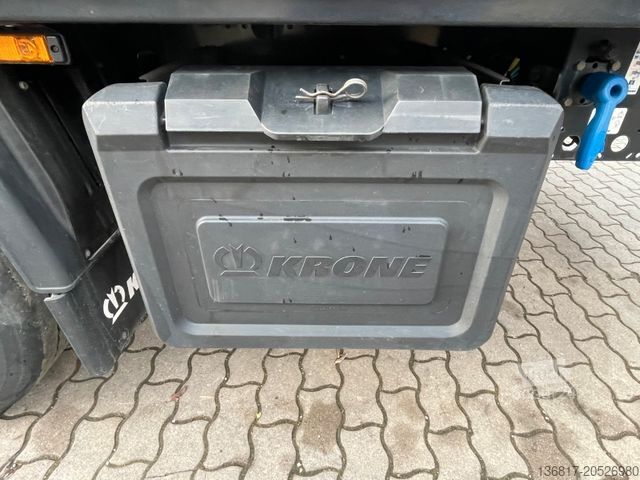 Brandalı açık yarı römork KRONE SD Plane Mega Edscha Hubdach 2x Liftachse
