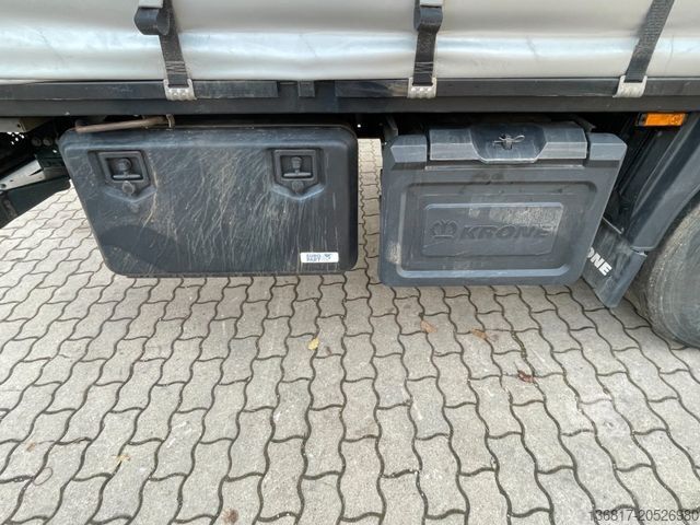 Naczepa otwarta z plandeką KRONE SD Plane Mega Edscha Hubdach 2x Liftachse