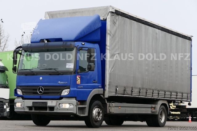 Platós teherautó ponyvával MERCEDES-BENZ Atego 1224 Pritsche Plane 12t LBW Euro 5
