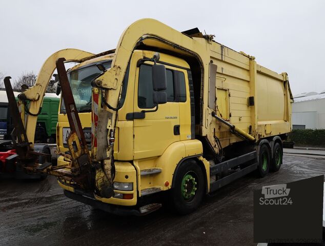 Smetiarsko vozilo MAN TGA 26.320 6x2-2 BL Überkopflader, Heil-Aufbau