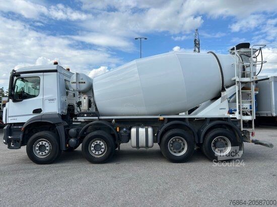 Betonmischer LKW MERCEDES-BENZ AROCS 3743, 8X4 BETONMISCHER, EURO 6, 9M³ LIEBHERR MISCHER