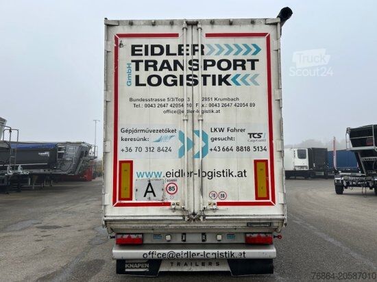 Auflieger mit Walkingfloor KNAPEN K100/KT01, 10 MM, LIFTACHSE, ROLLPLANE, FUNK