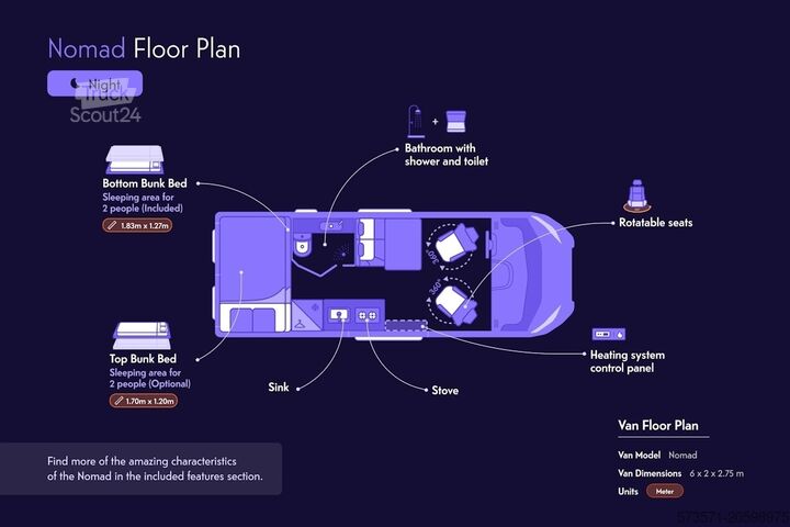 Caravan/motorhome Fiat Weinsberg Carabus 600 K 4 Schlafplätze | Voll ausgestattet