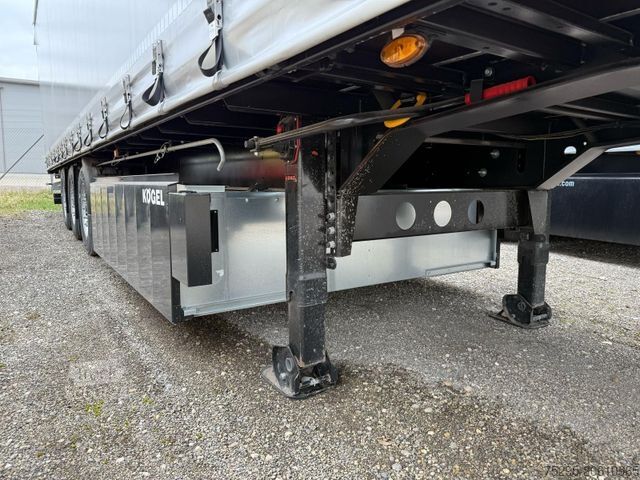Semiremorcă deschisă cu prelată KÖGEL 3Achs Standard Curtainsider Liftachse PalKasten