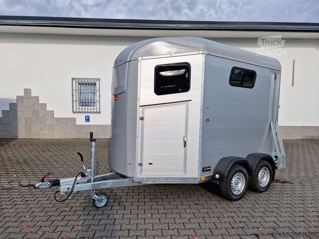 At römorku Böckmann Portax Esprit silver black SAKA Voll Paket Trittschutz 100 kmH Modell 2023 Top Preis