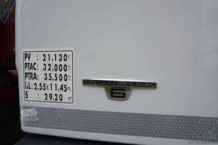 сміттєвоз Mercedes-Benz Antos 3240 8x2 / Tajfun 5T crane / Farid