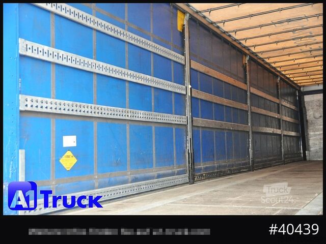 Auflieger mit Pritsche & Plane SCHMITZ Tautliner, Code XL, Bahn, verzinkt