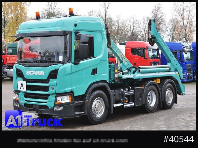 Pašizgāzējs kravas automobilis SCANIA G410 Meiller AK 16 Funk