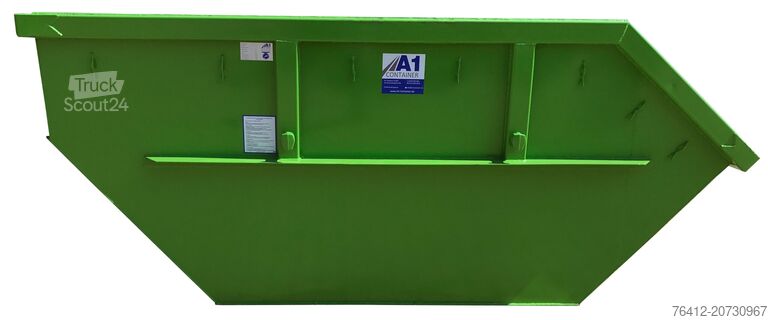 Krogcontainer A1 Container Absetzmulde 7 m³ ? RAL 6018 Gelbgrün ? Absetzcontainer