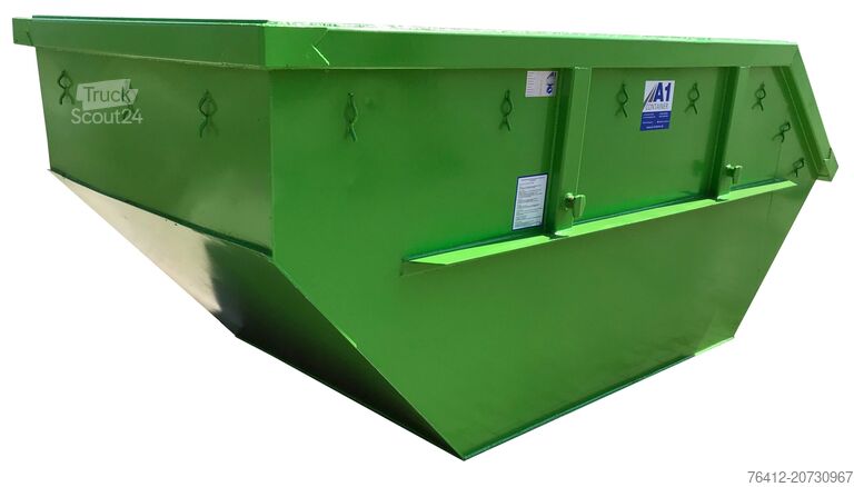Krogcontainer A1 Container Absetzmulde 7 m³ ? RAL 6018 Gelbgrün ? Absetzcontainer