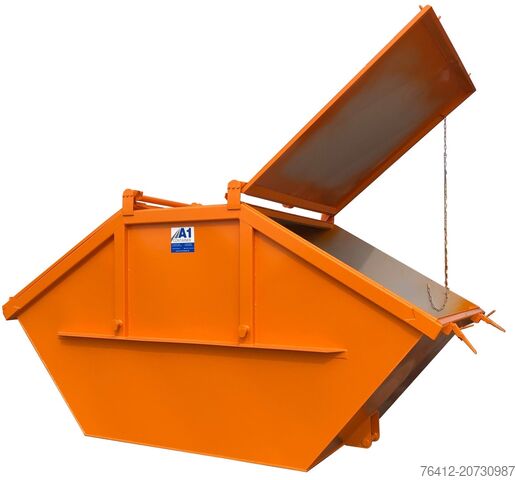 Krogcontainer A1 Container Deckelmulde 7 m³ - RAL 2011 Tieforange - Absetzcontainer
