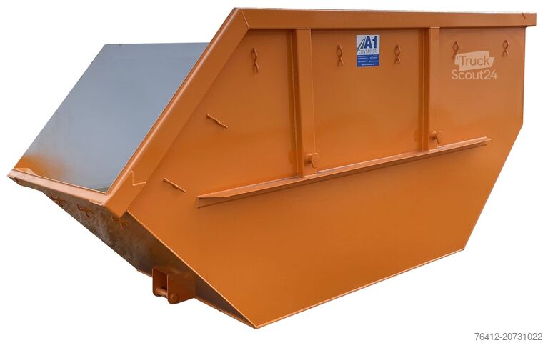 Krogcontainer A1 Container Absetzmulde 10 m³ asym. offen - RAL 2011 Tieforange - Absetzcontainer