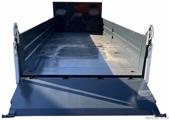 Roll-off container A1 Container STAHL-Kippaufbau 12 m³ - Bordwände - Pendelklappe abklappbar - RAL 7016 Anthrazitgrau - Abrollcontainer