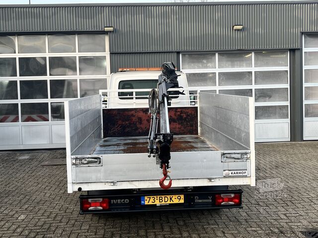 Autocarro a pianale con gru Iveco Daily 50C15 Hiab 022 Laadkraan 1555kg laadvermo...